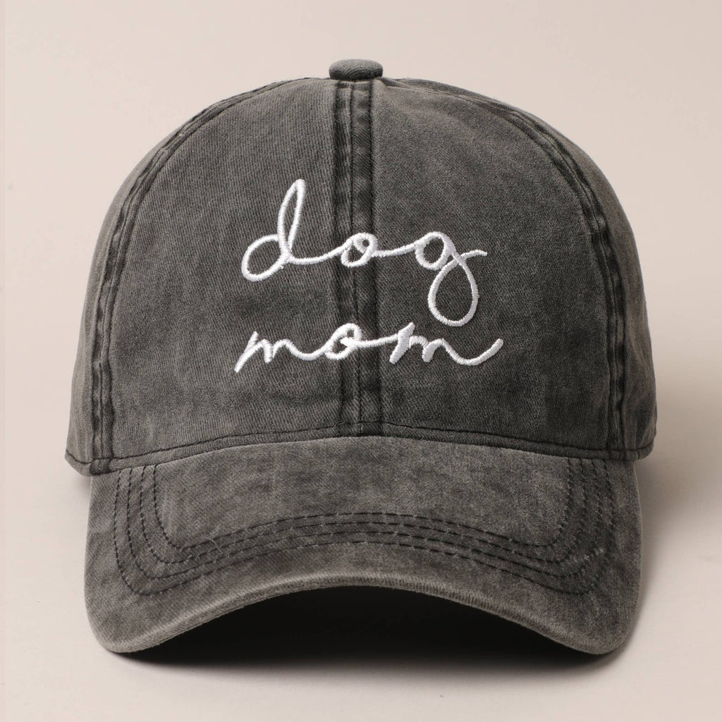 Dog Mom Lettering Embroidery Baseball Cap Fashion City