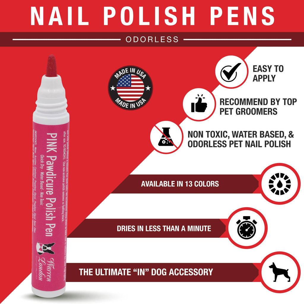 Pawdicure Nail Polish Pen - Quick Dry - 13 Colors - The Bougie Pet Boutique