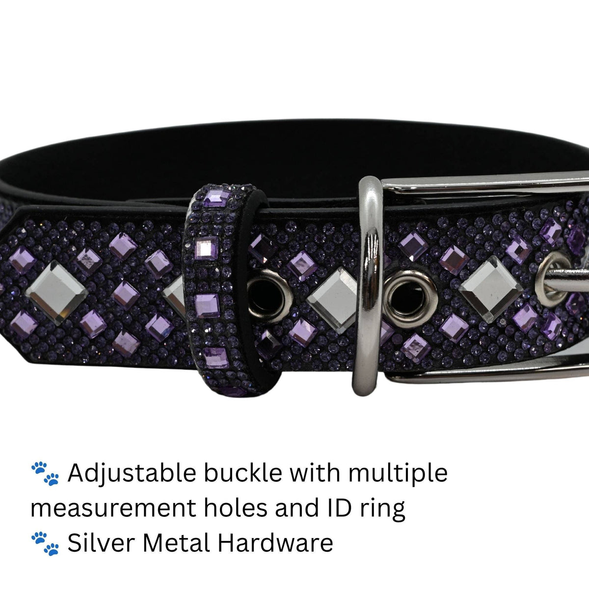 Purple Rhinestone Dog Collar Dog Collar World