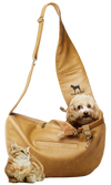 Vegan Leather Pet sling Carrier 3x Safety