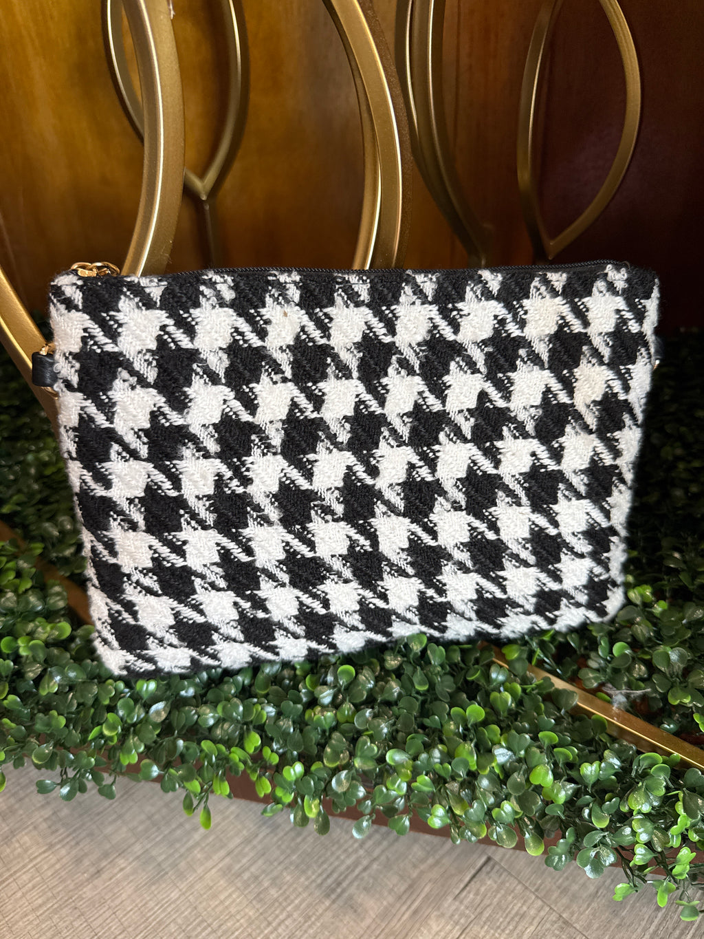 Houndstooth Clutch The Bougie Pet Boutique