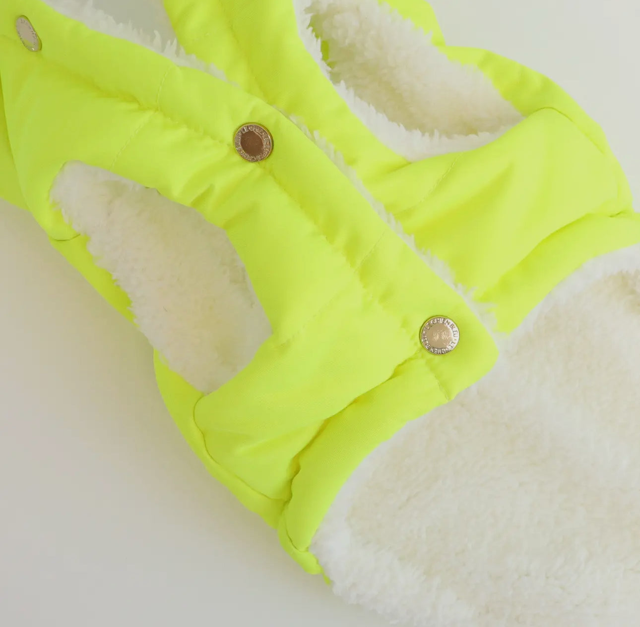 Lcb Puffer Jacket- Neon Yellow - The Bougie Pet Boutique
