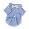 Blue Striped Shirt The Bougie Pet Boutique