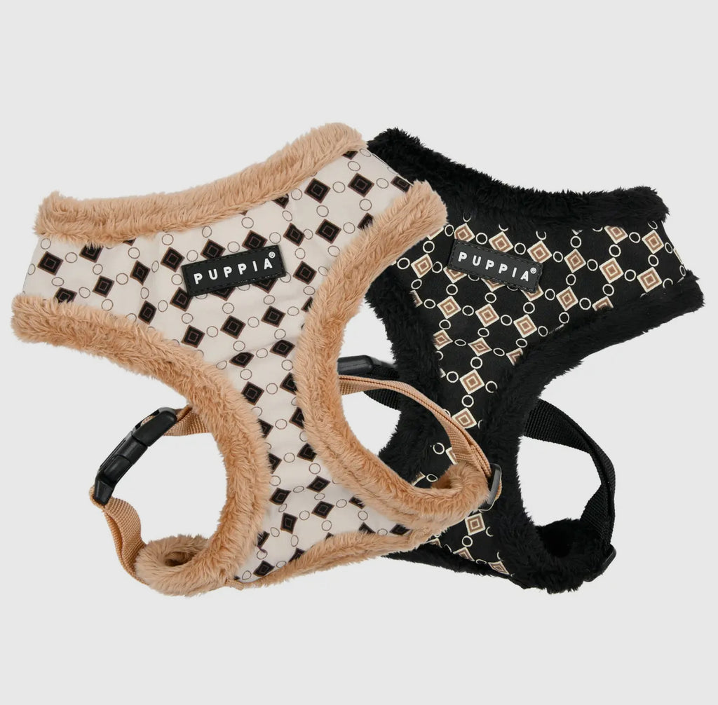 Jace Dog Harness Over-The-Head Diamond Pattern with a Smart Tag - The Bougie Pet Boutique