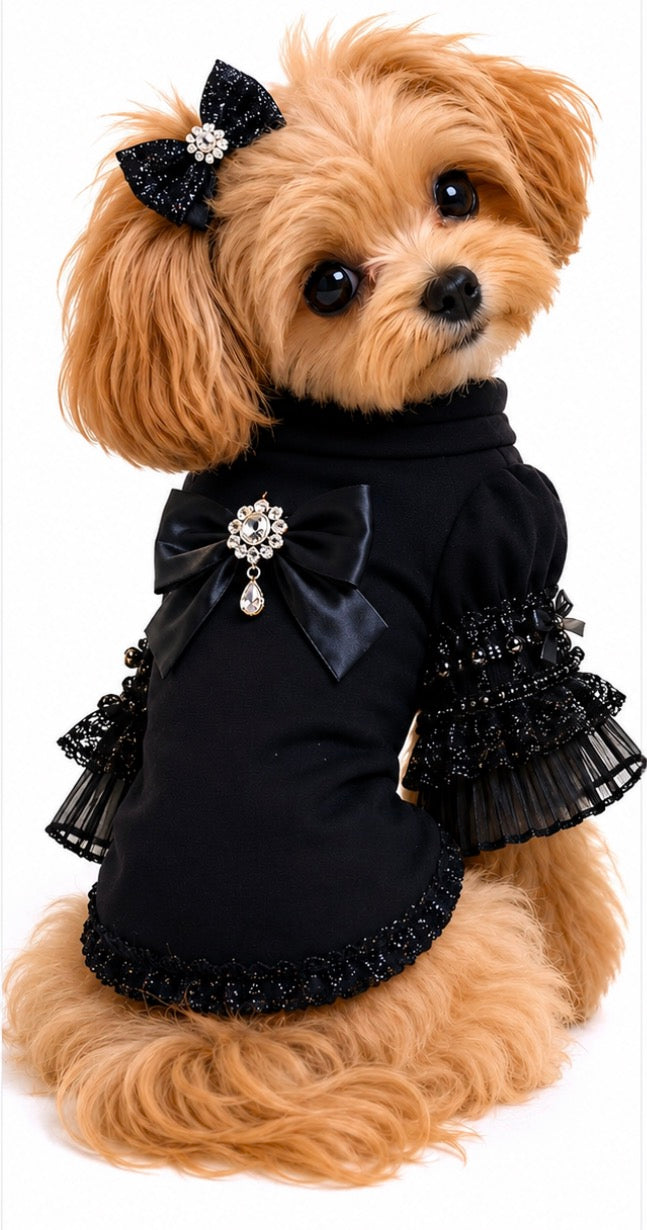 Lace Sleeve Shirt The Bougie Pet Boutique
