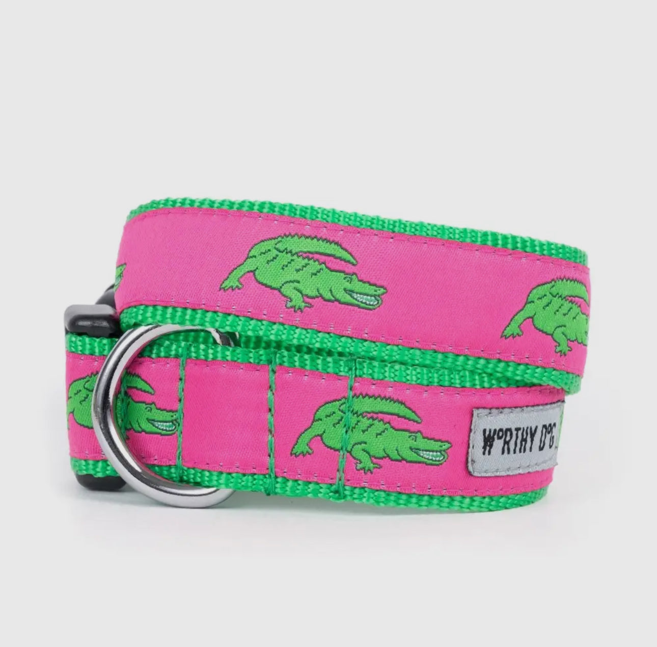 Pink Alligator Collar - The Bougie Pet Boutique