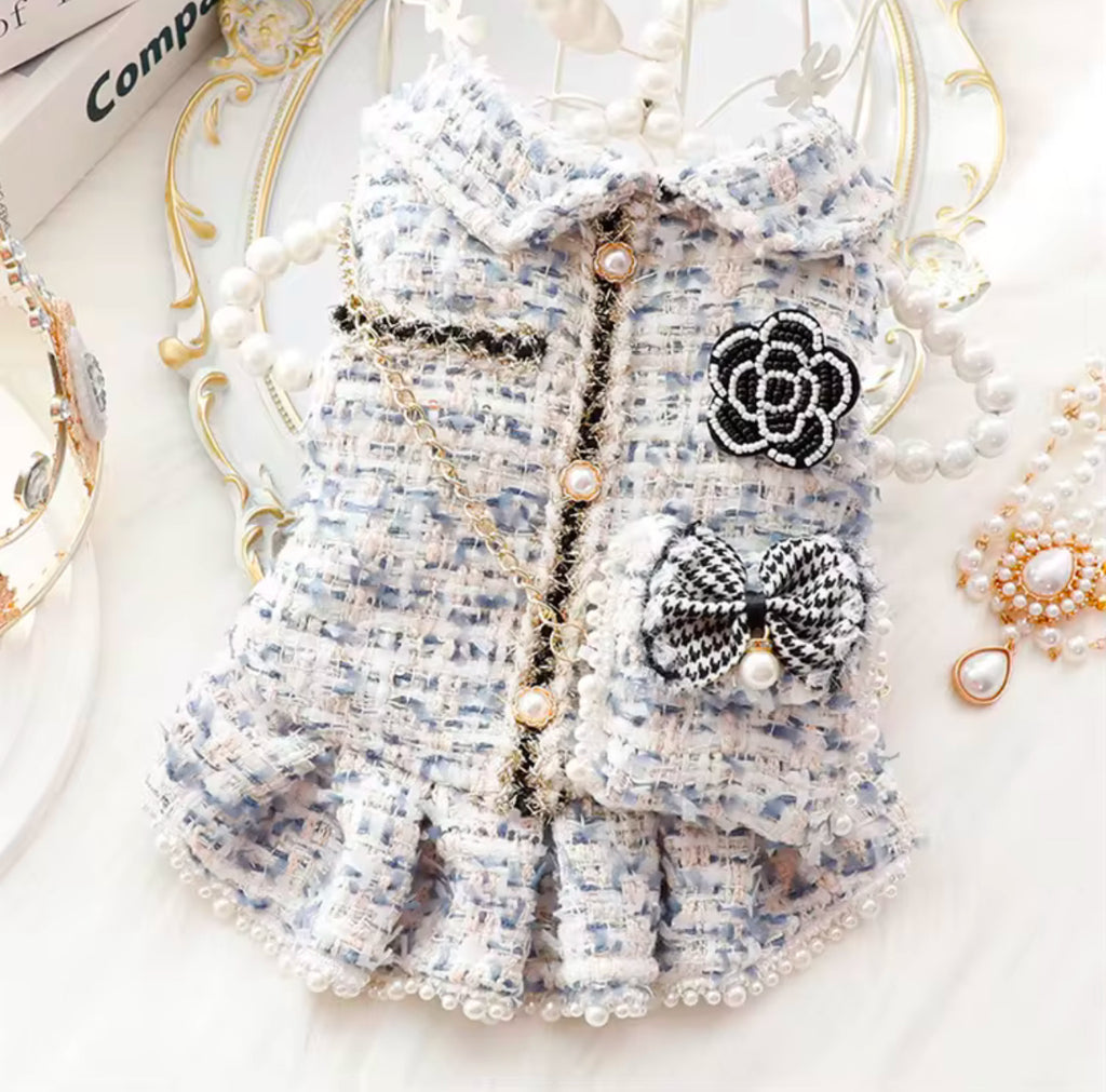 Blue Princess Dress - The Bougie Pet Boutique