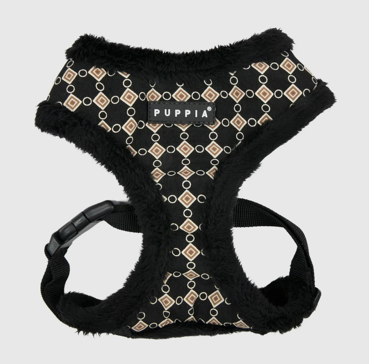 Jace Dog Harness Over-The-Head Diamond Pattern with a Smart Tag - The Bougie Pet Boutique