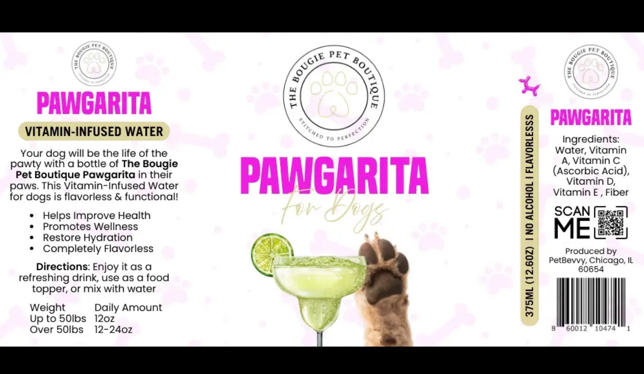 Pawgarita Dog Liquor 375mL | 12ct - The Bougie Pet Boutique