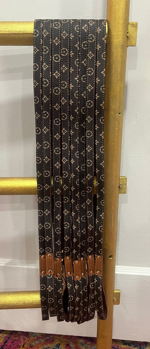 Brown Chewy Vuiton Leash - The Bougie Pet Boutique
