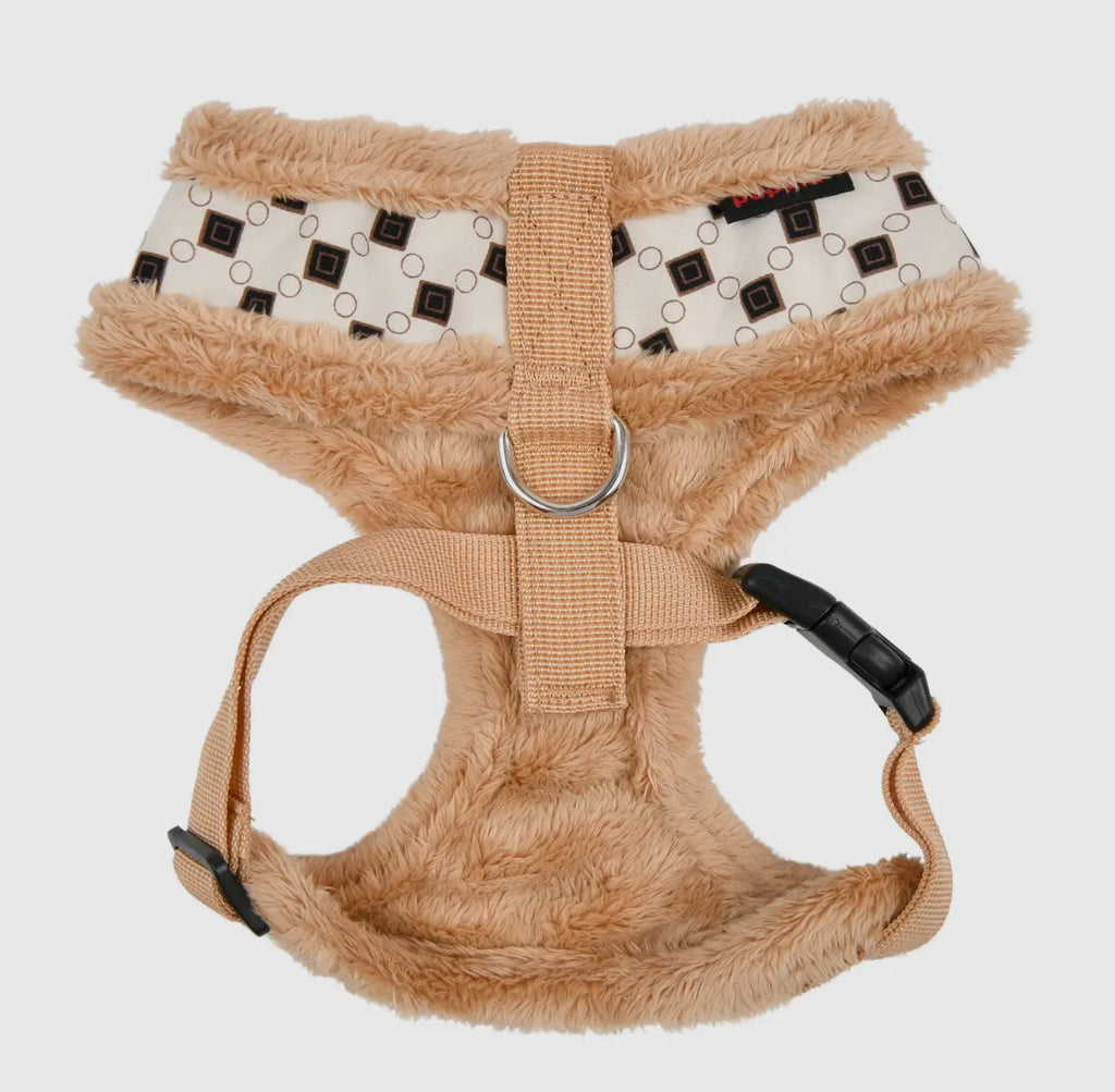 Jace Dog Harness Over-The-Head Diamond Pattern with a Smart Tag - The Bougie Pet Boutique