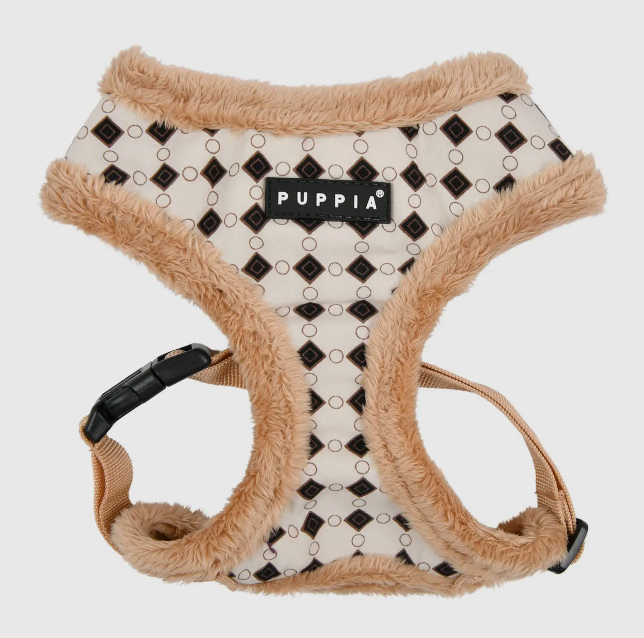Jace Dog Harness Over-The-Head Diamond Pattern with a Smart Tag - The Bougie Pet Boutique