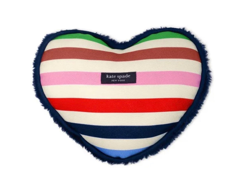 Kate Spade New York Adventure Stripe Heart Pet Chew Toy Kate Spade