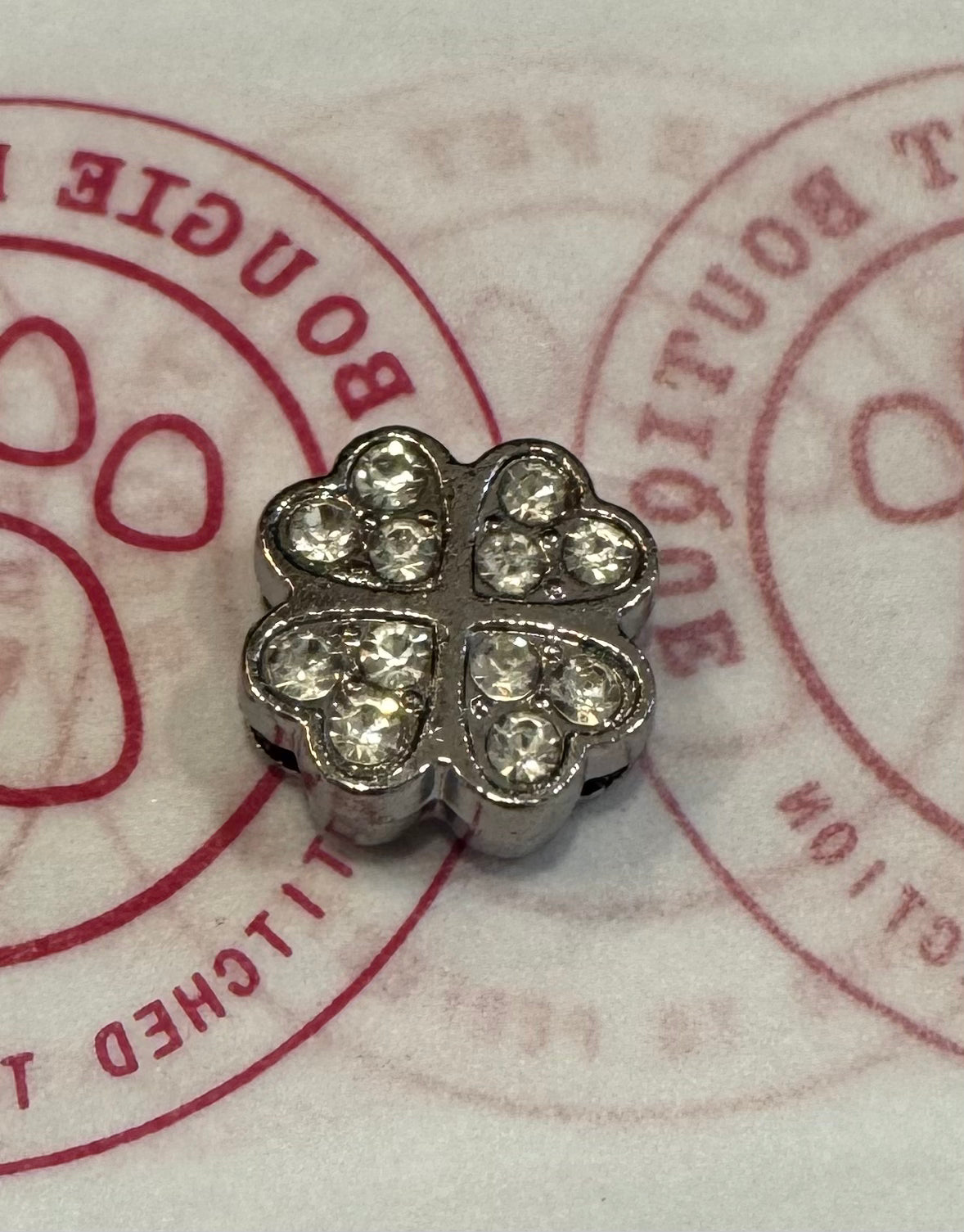 Letter & shape charms - silver bling or non bling 10mm