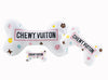 White Chewy Vuiton Bone Toy