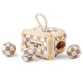 Checker Chewy Vuiton Trunk - Activity House - The Bougie Pet Boutique