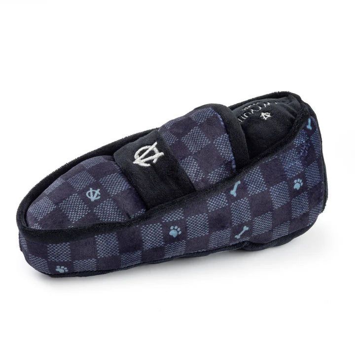 Black Checker Chewy Vuiton Loafer - The Bougie Pet Boutique