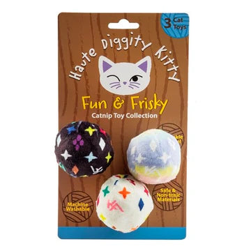 KV Balls (Monogram) Catnip Toys - The Bougie Pet Boutique