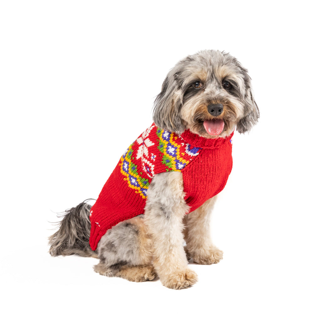 Jolly Red Dog Sweater ChillyDogSweaters