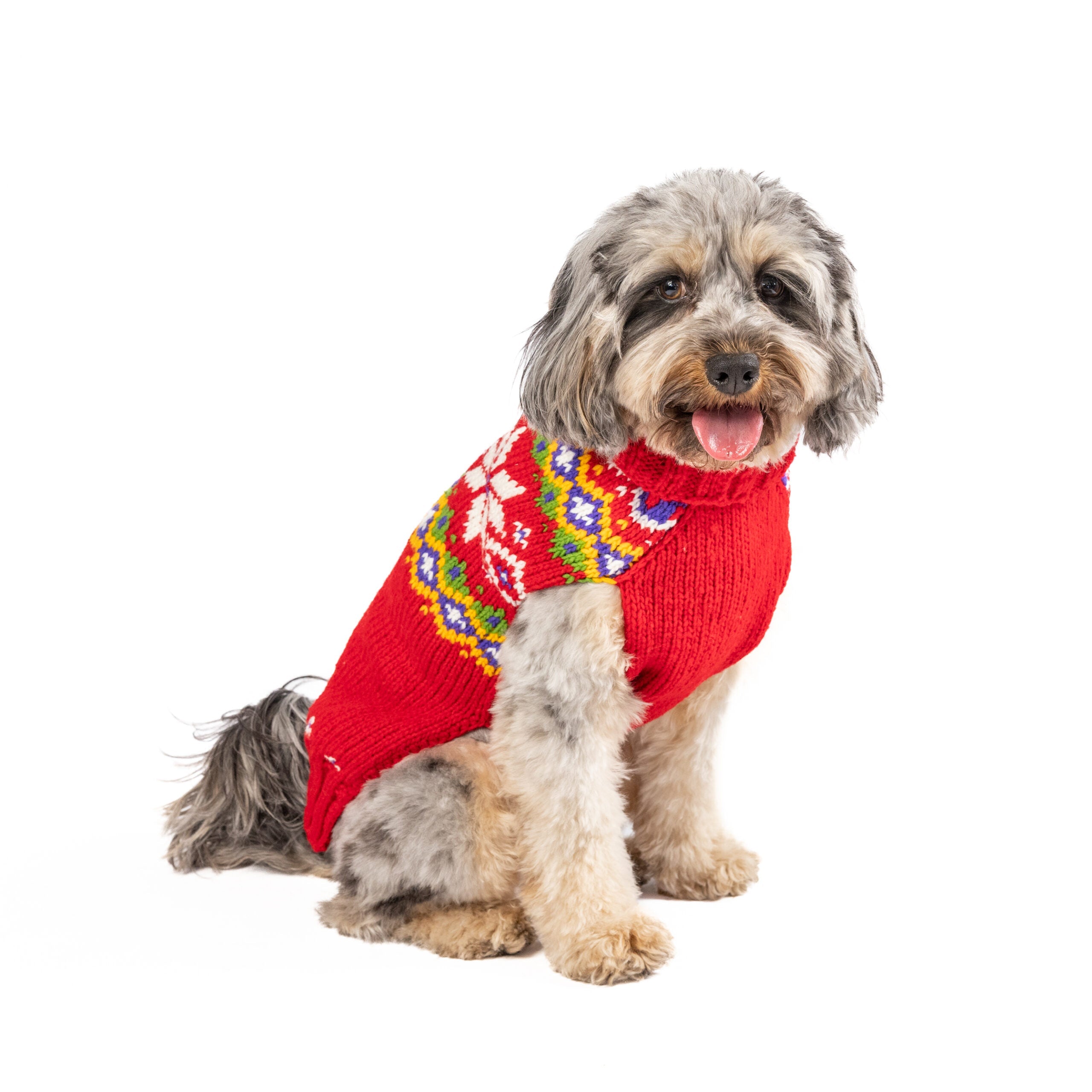 Jolly Red Dog Sweater ChillyDogSweaters