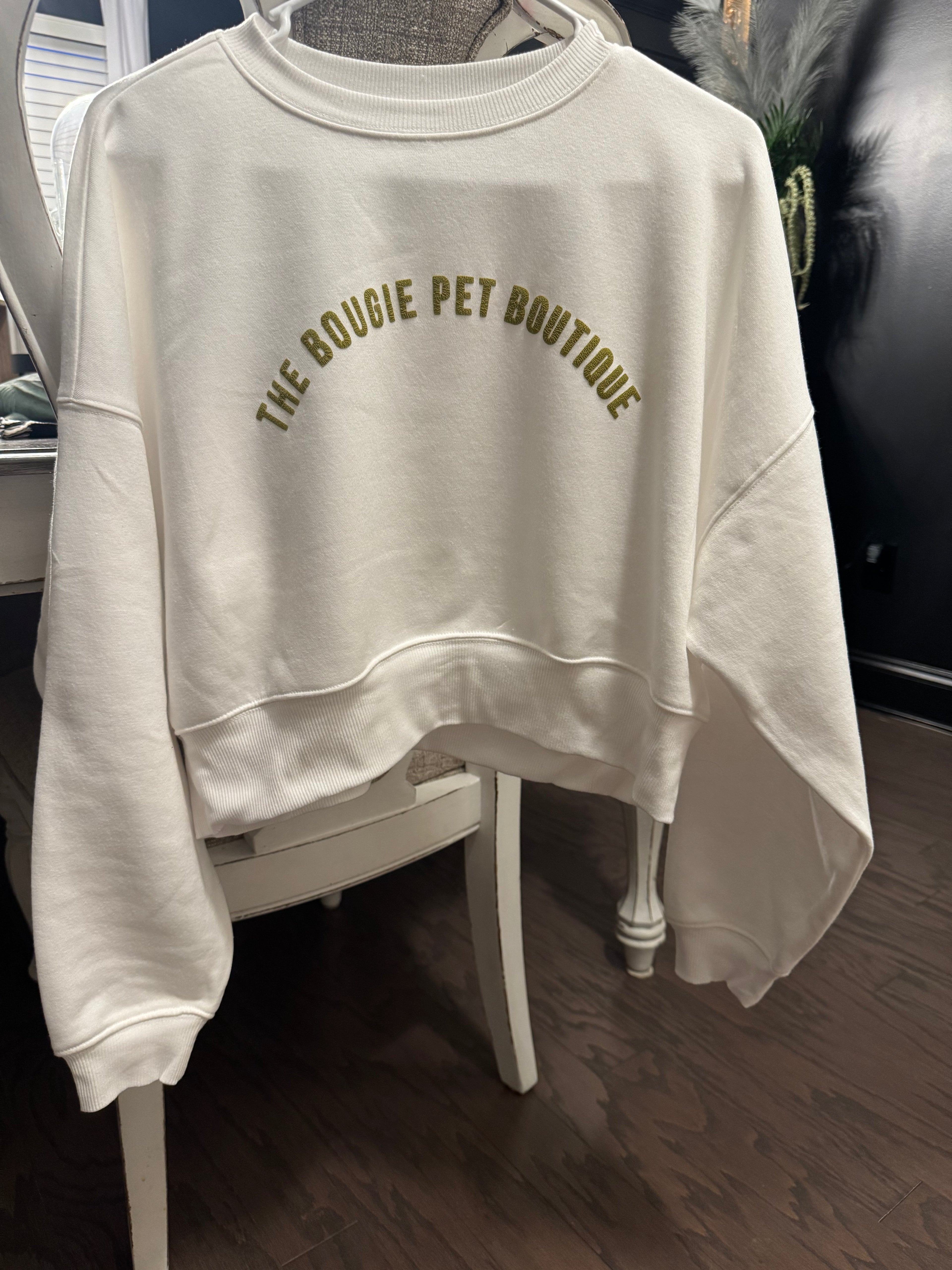 The Bougie Pet Boutique Cropped Sweatshirts - The Bougie Pet Boutique