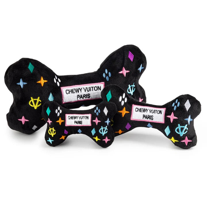 Black Monogram Chewy Vuiton Bone - The Bougie Pet Boutique