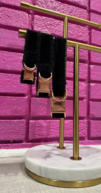 Velvet Frayed Collars - The Bougie Pet Boutique