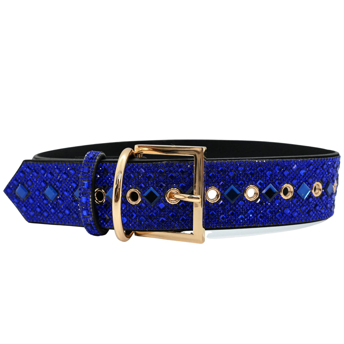 Royal Blue Rhinestone Dog Collar Dog Collar World