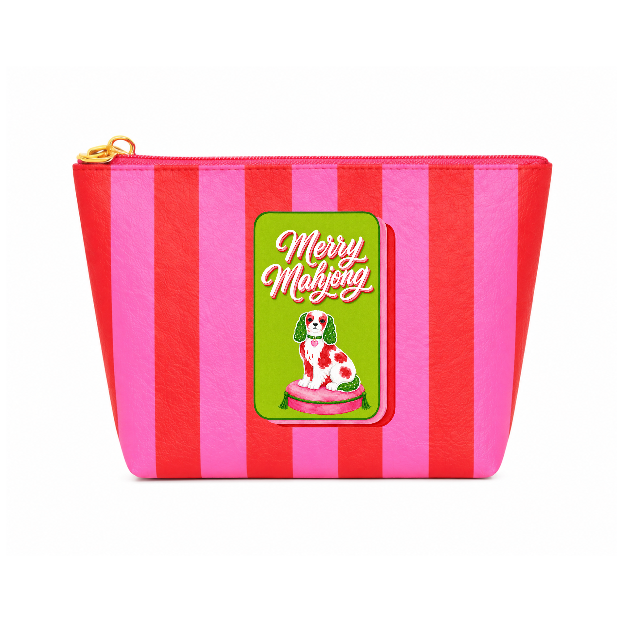 Mahjong Christmas Merry Mahjong Gift Crinkle Bag Spaniel Aspen Lane