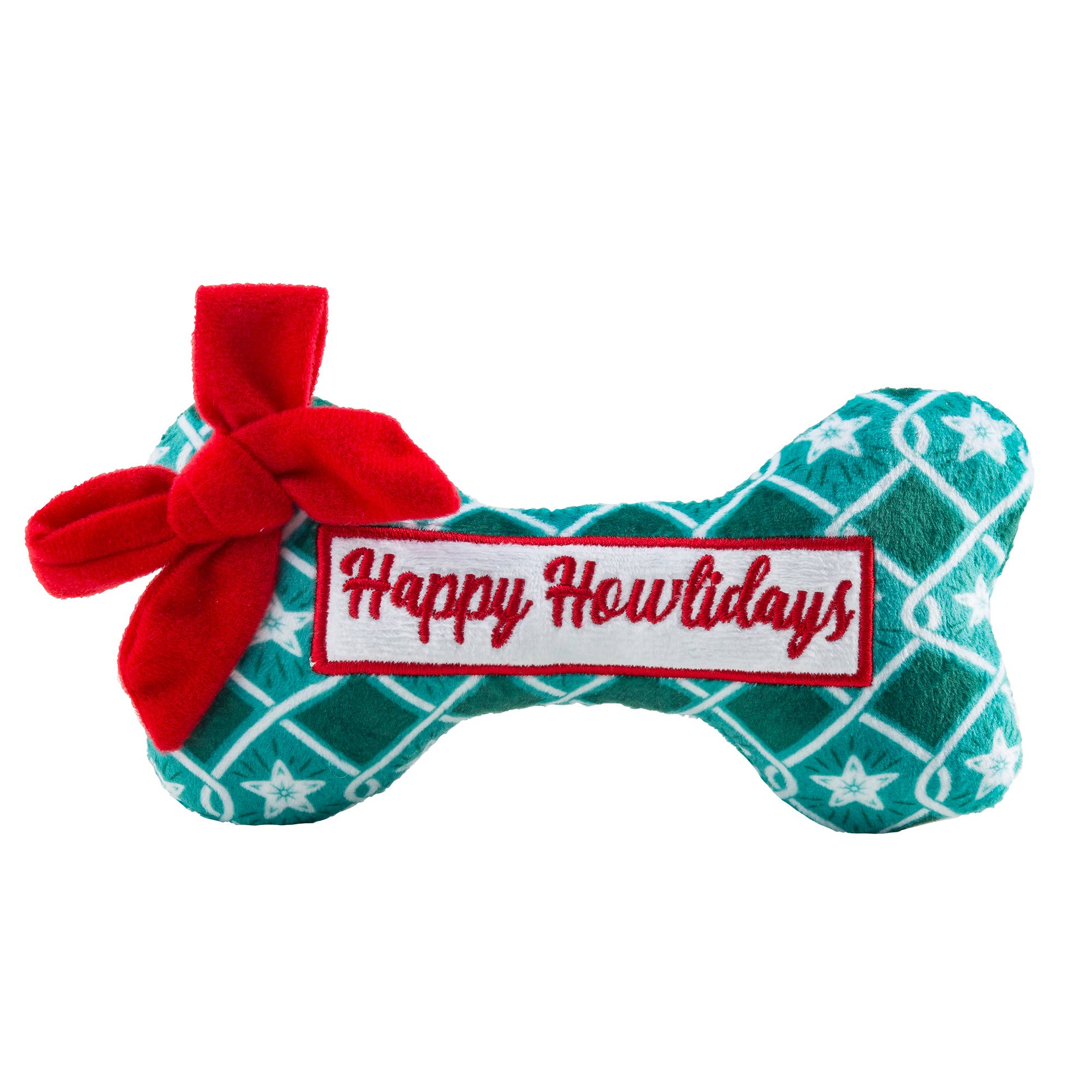 Happy Howlidays Bone - Stocking Stuffer Christmas Dog Toy - The Bougie Pet Boutique