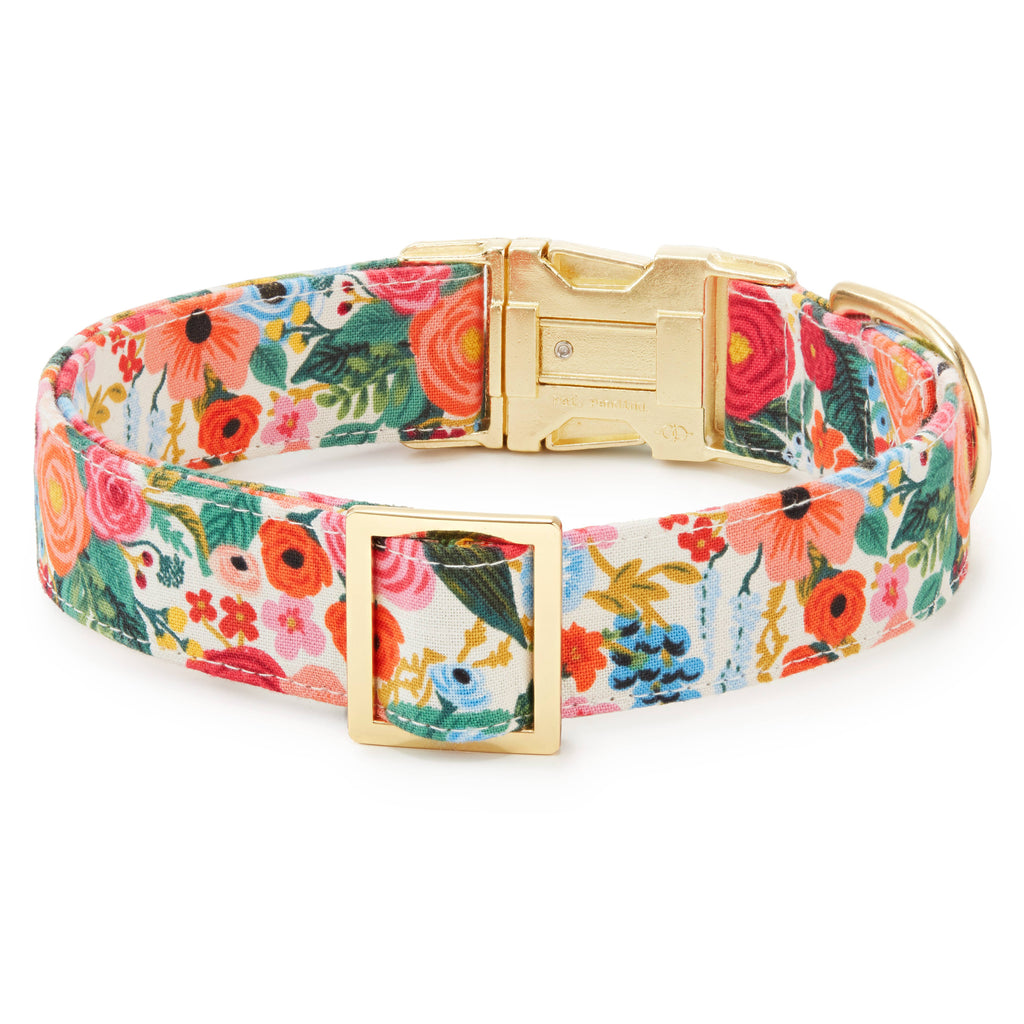 Rifle Paper Co. x TFD Garden Party Dog Collar - The Bougie Pet Boutique