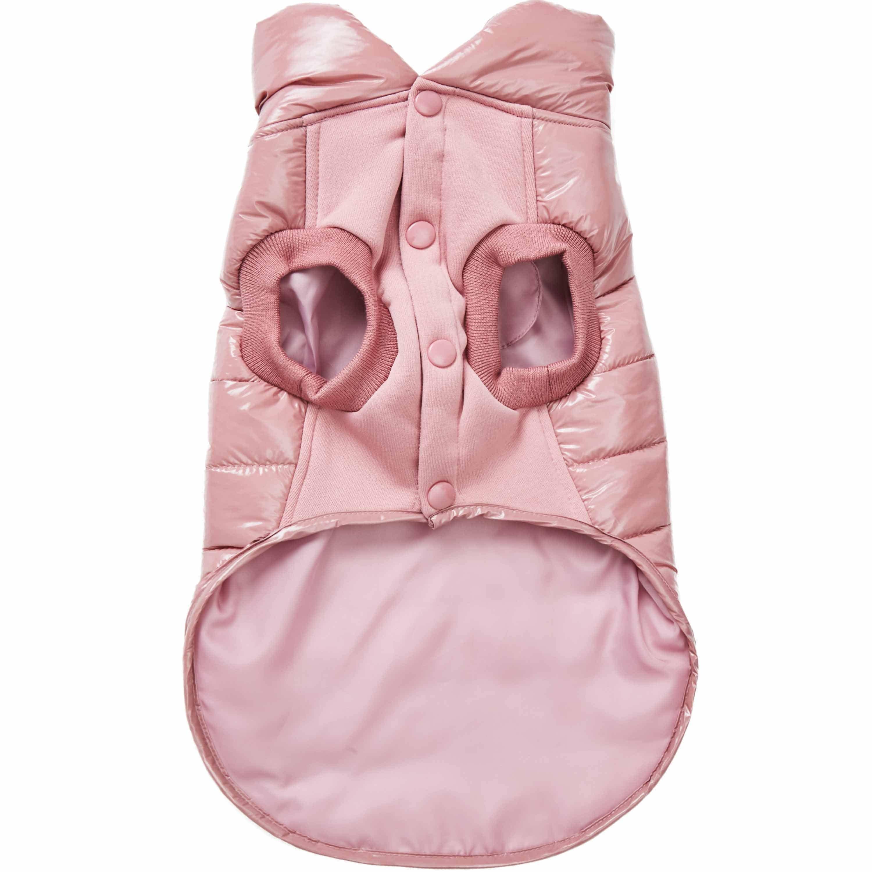 Custom-woven& Dyed Puffer Jacket, Flex Chest + Leash Opening - The Bougie Pet Boutique