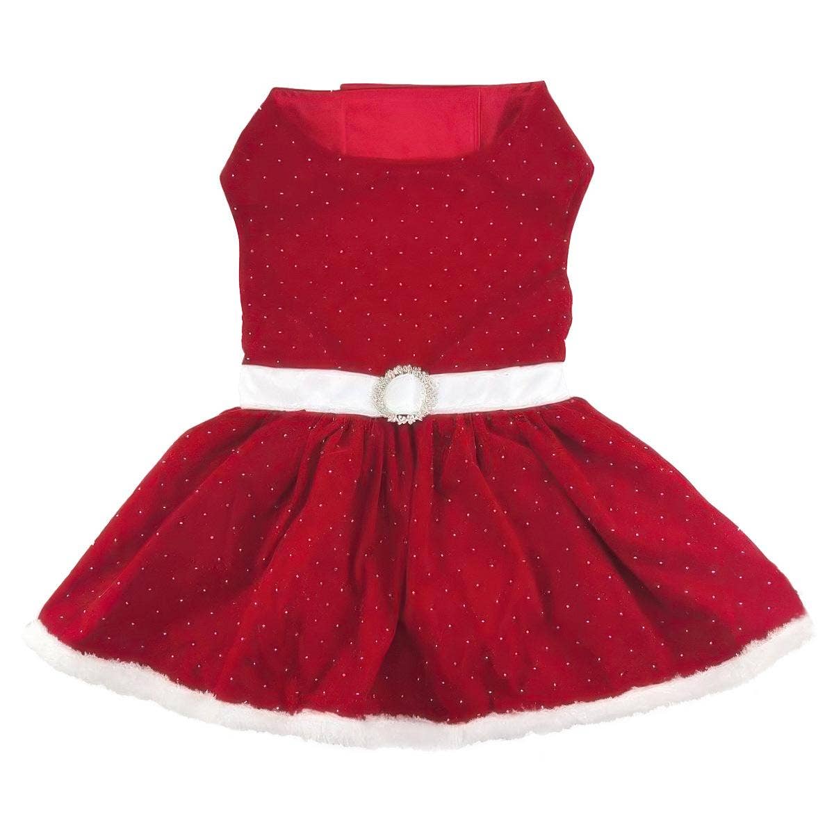 Red Velvet Sparkle Dog Dress Doggie Design