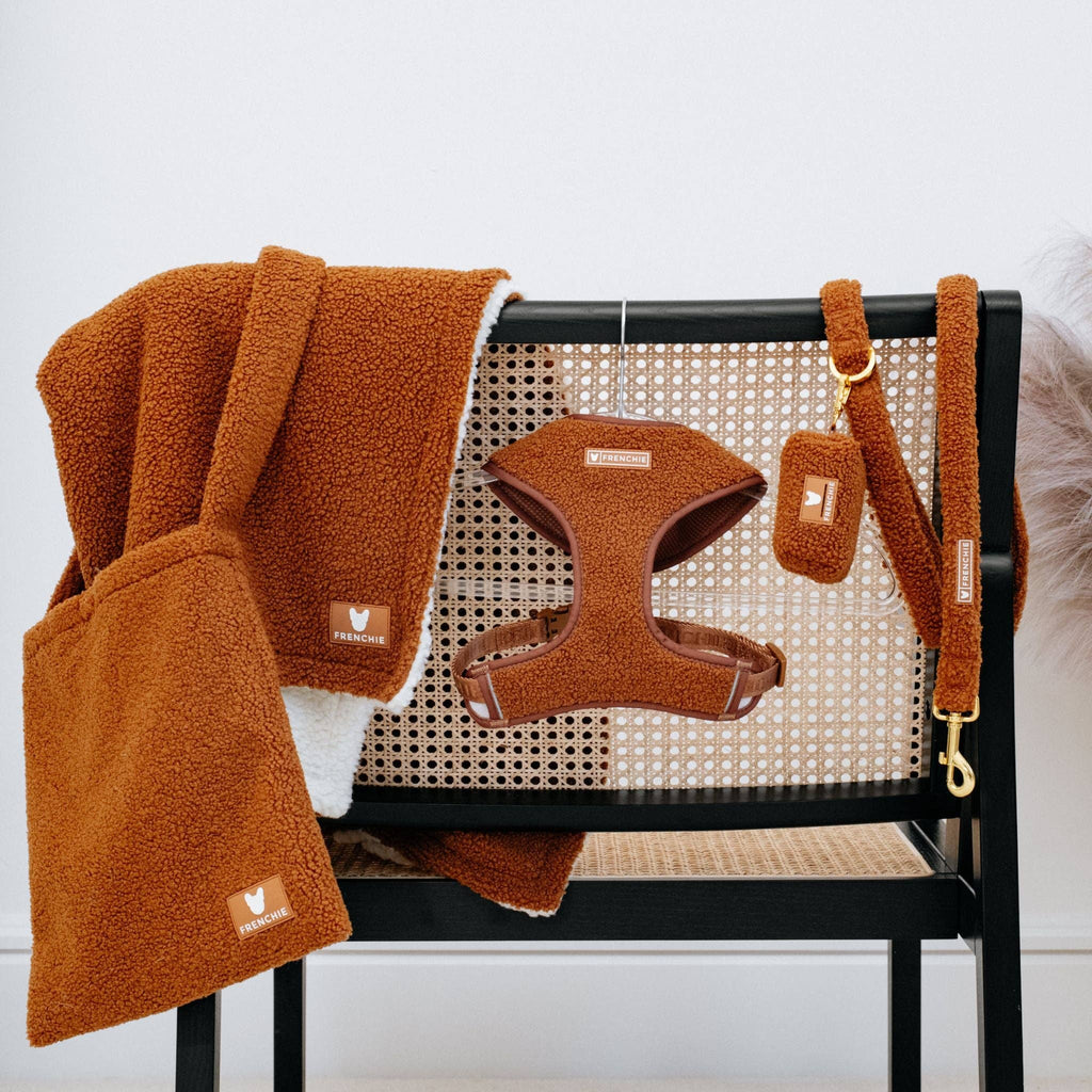 Frenchie Poo Bag Holder - Teddy Brown - The Bougie Pet Boutique