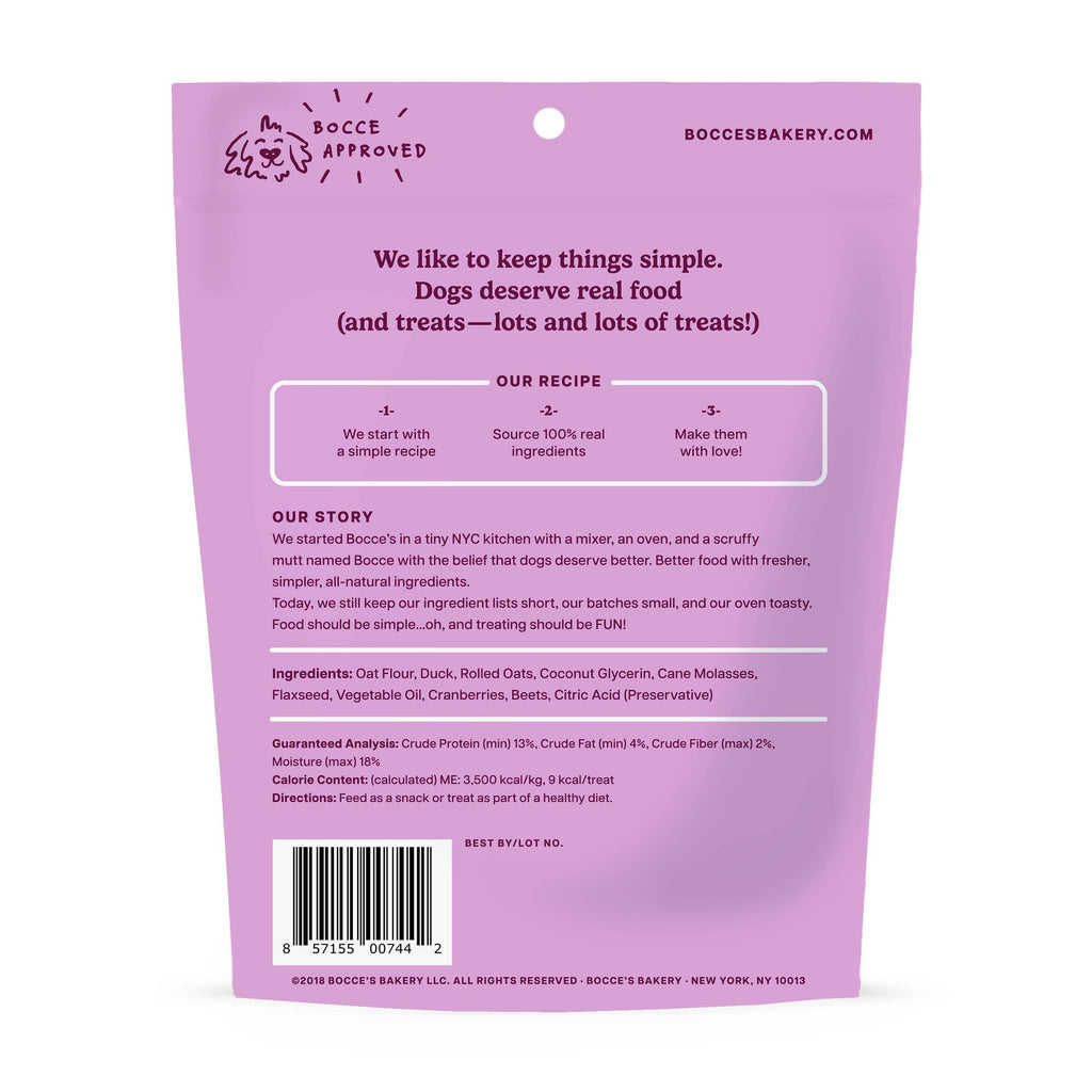 Bocce's Bakery Duck Soft & Chewy Dog Treats 6oz - The Bougie Pet Boutique