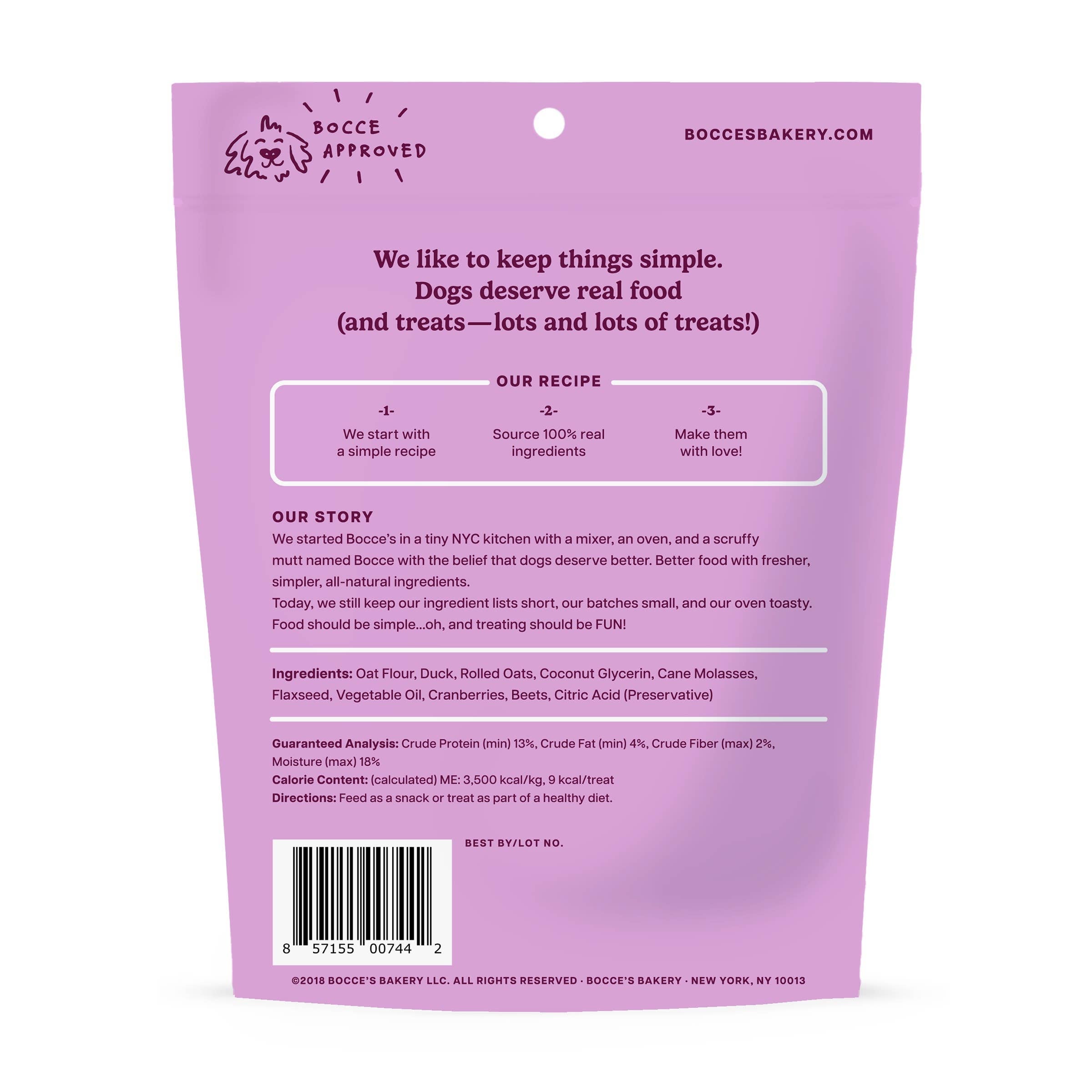 Bocce's Bakery Duck Soft & Chewy Dog Treats 6oz - The Bougie Pet Boutique