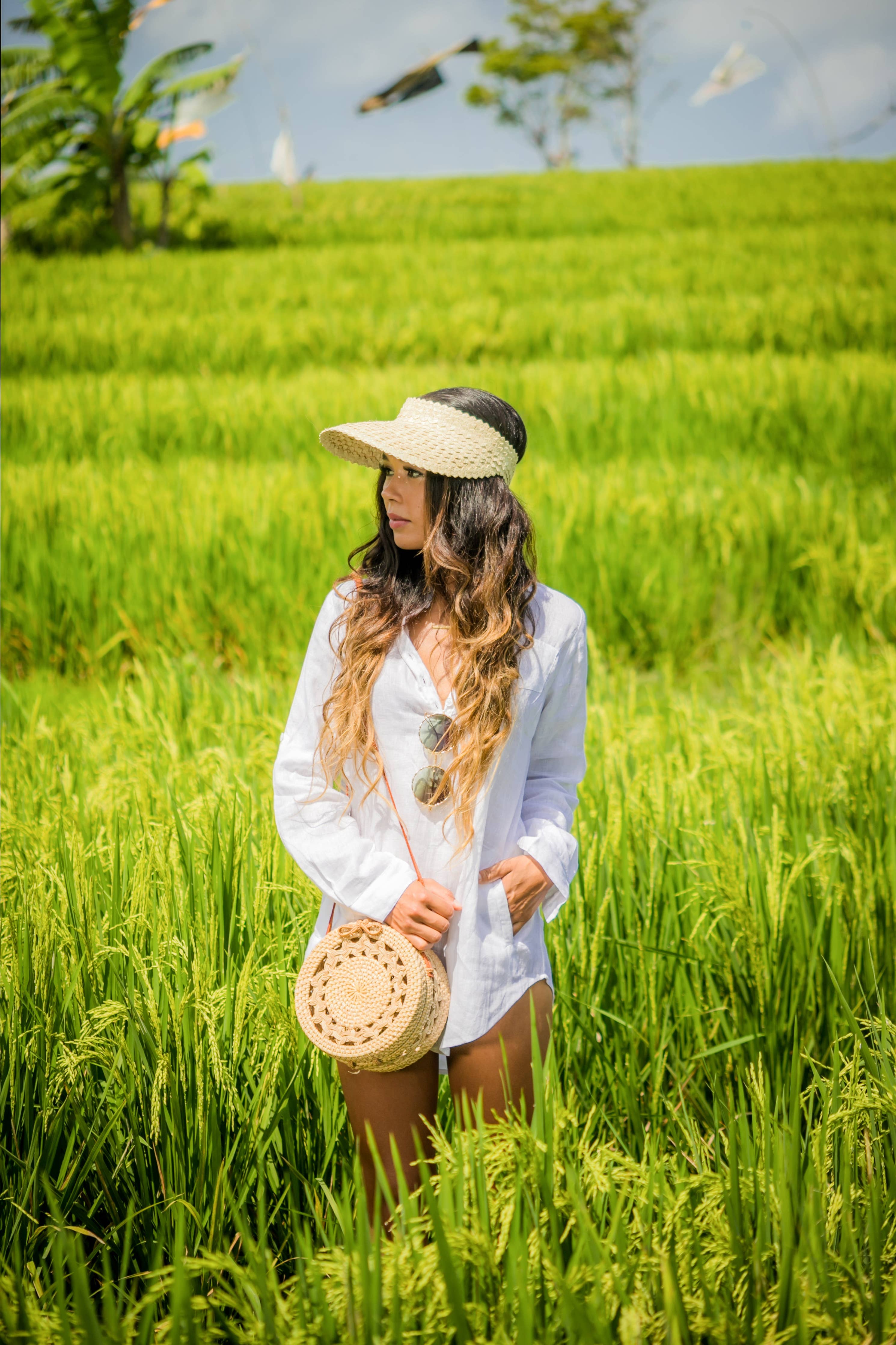 Natural Island Visor Straw Hat The Artisan and Company