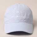 Dog Mom Lettering Embroidery Baseball Cap Fashion City
