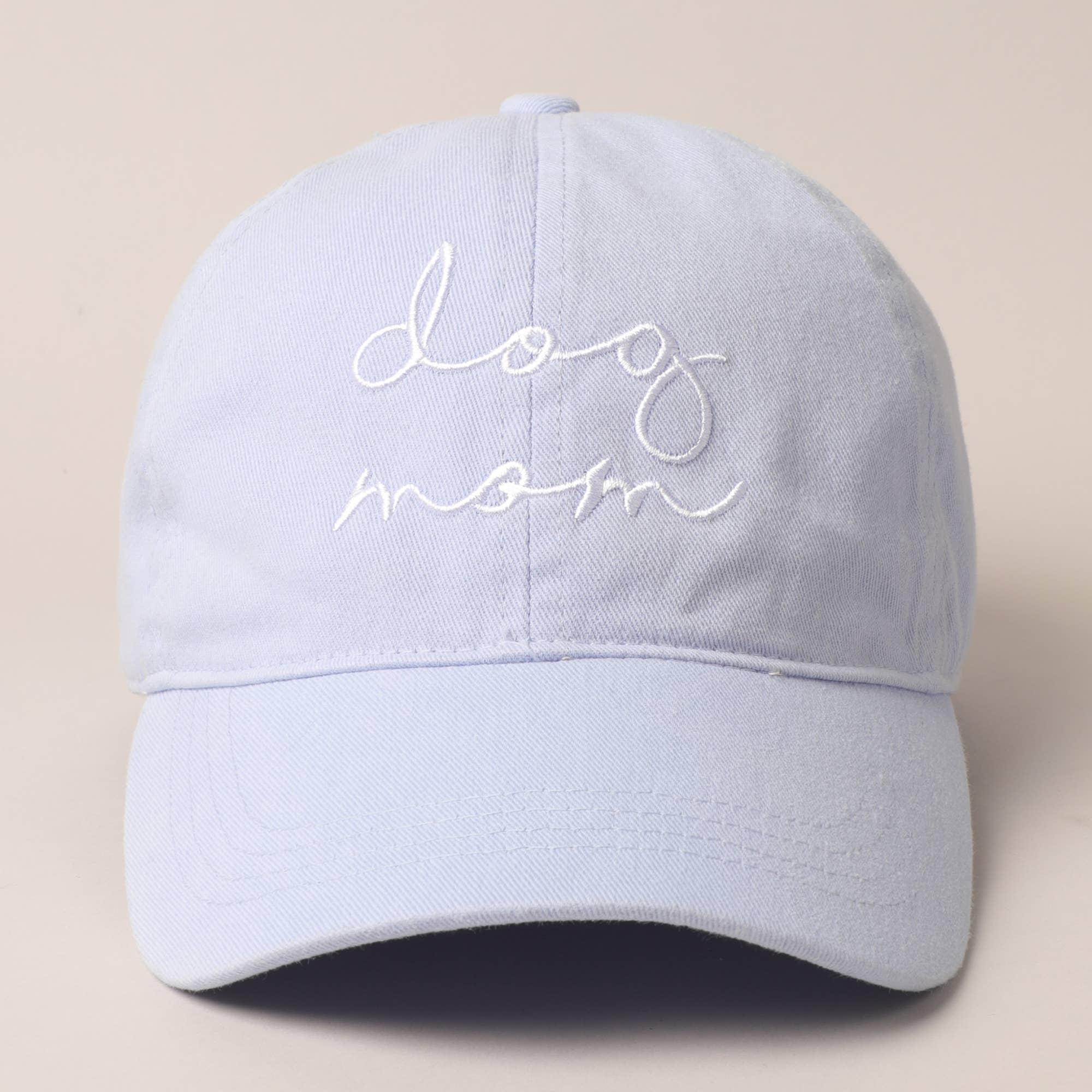 Dog Mom Lettering Embroidery Baseball Cap Fashion City