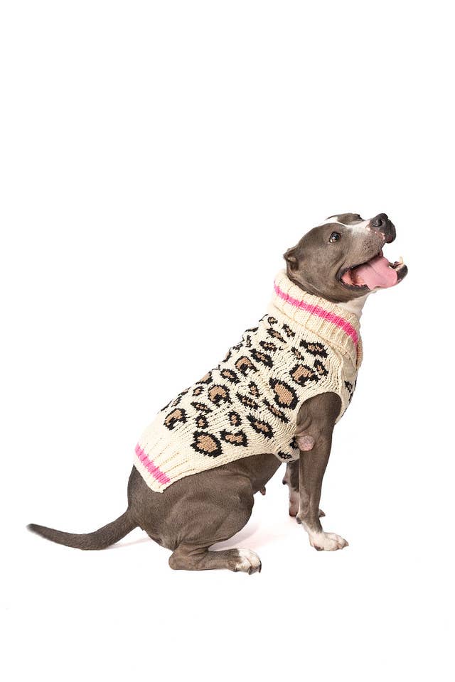 Leopard Dog Sweater - The Bougie Pet Boutique