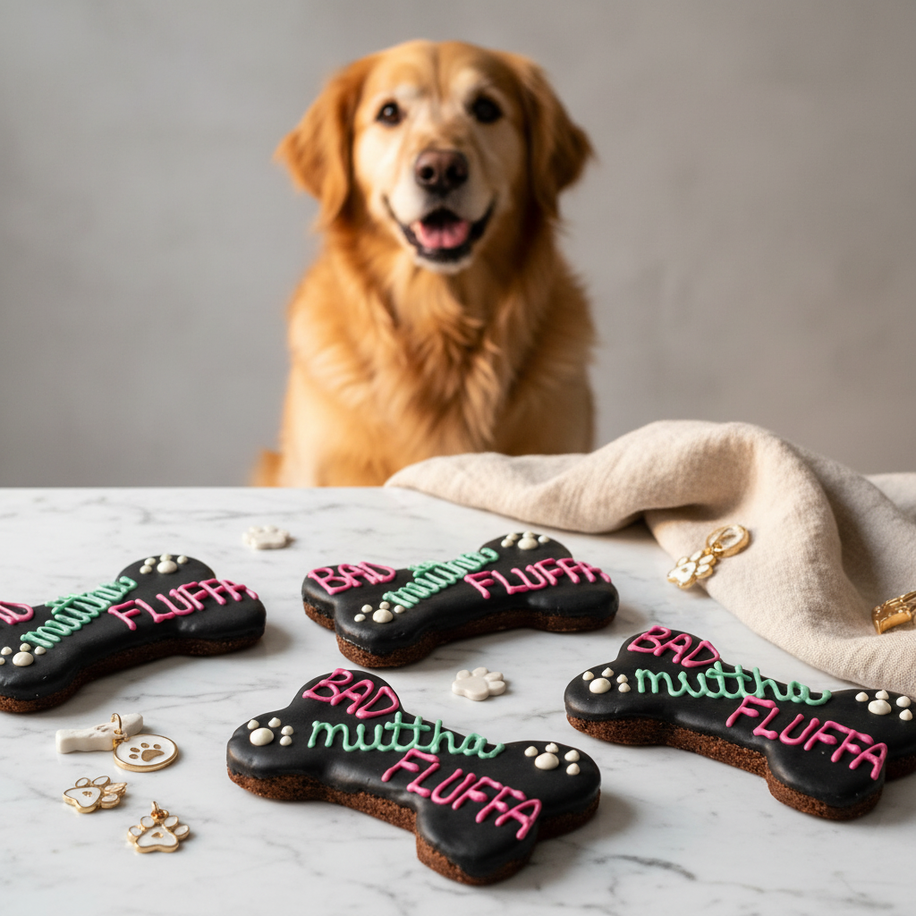 BAD MUTTHA FLUFFA Bone Treat Lifestyle
