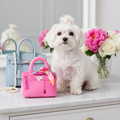 Barkin Bag Pink with Scarf Lifestyle