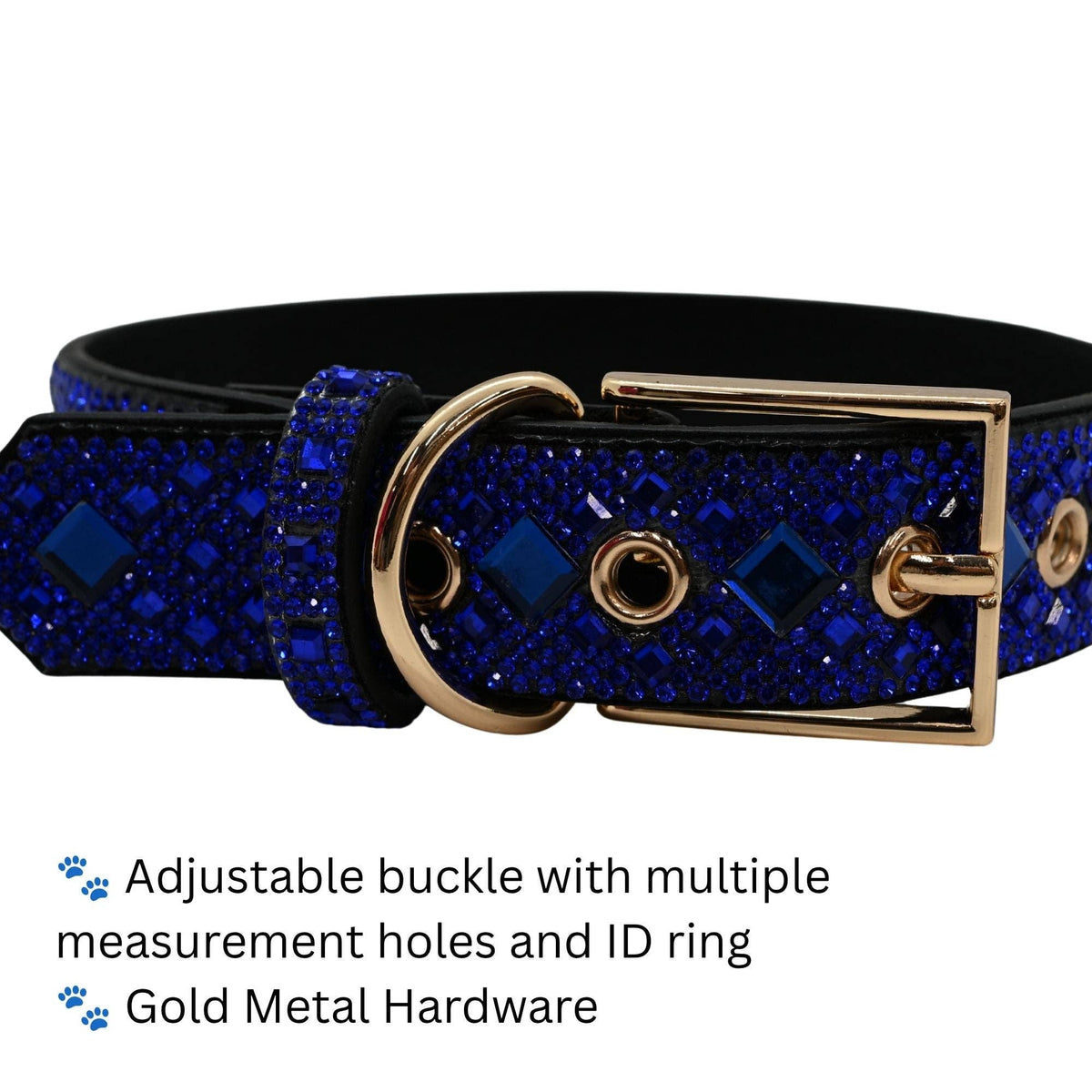 Royal Blue Rhinestone Dog Collar Dog Collar World