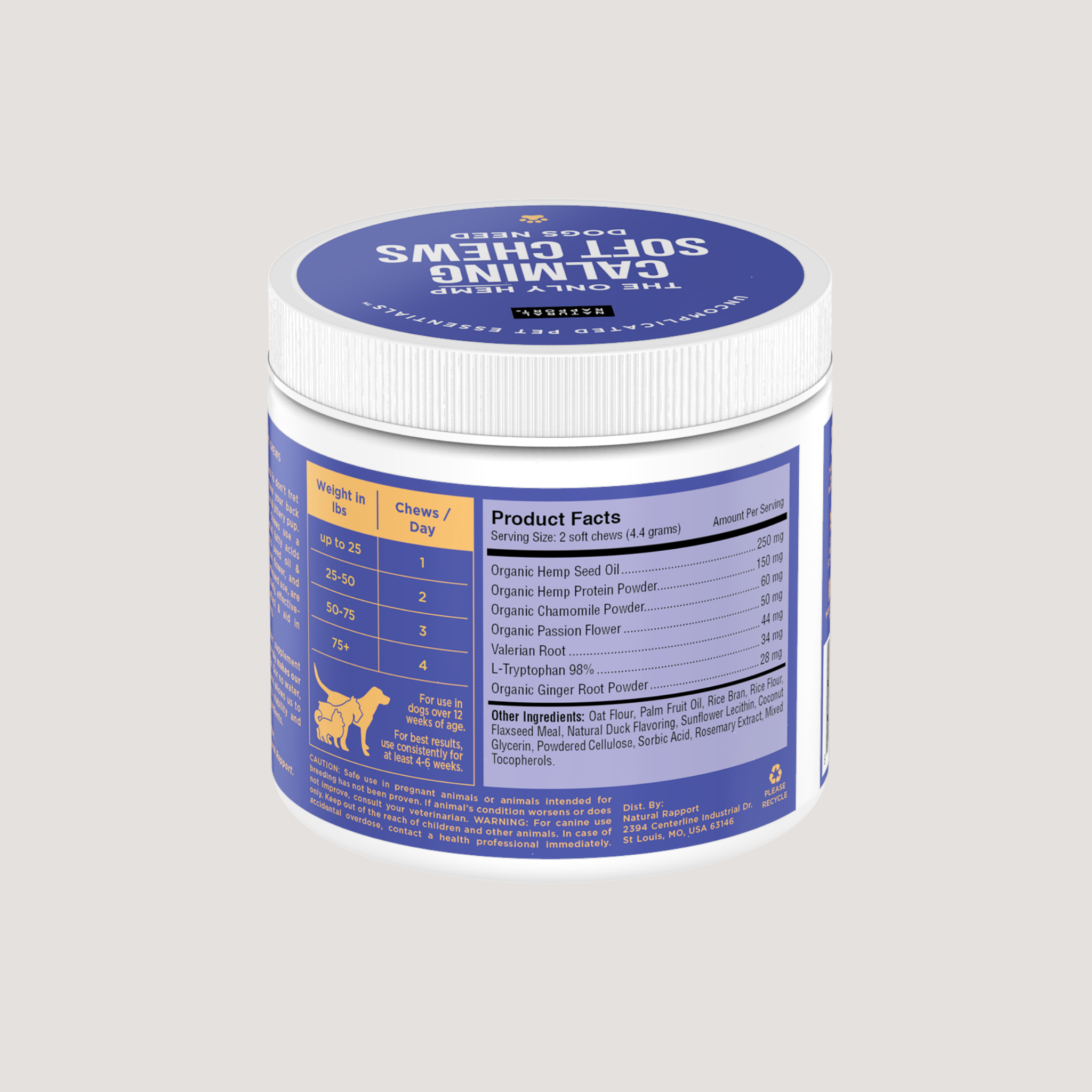 The Only Hemp Calming Soft Chews Dogs Need Natural Rapport