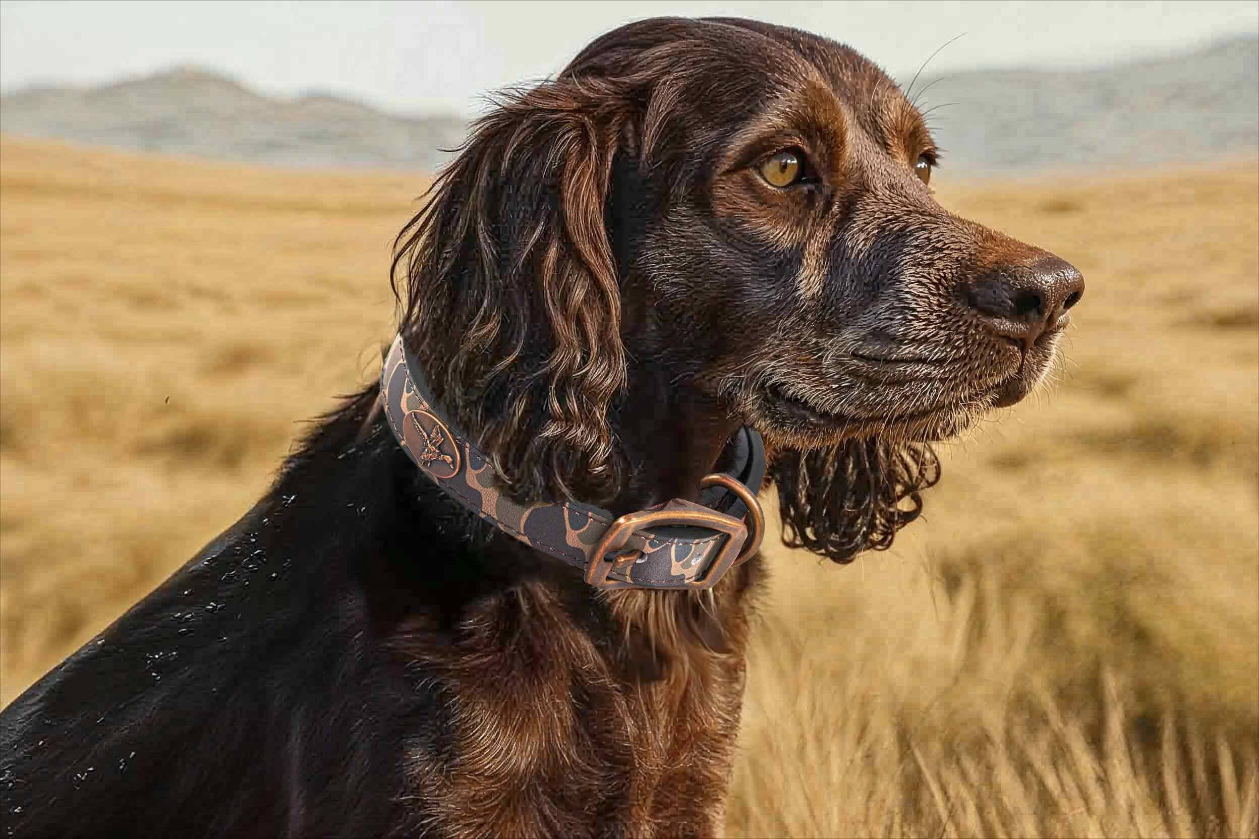 Alabama Crimson Tide Old School Camo Leather Dog Collar Zep-Pro