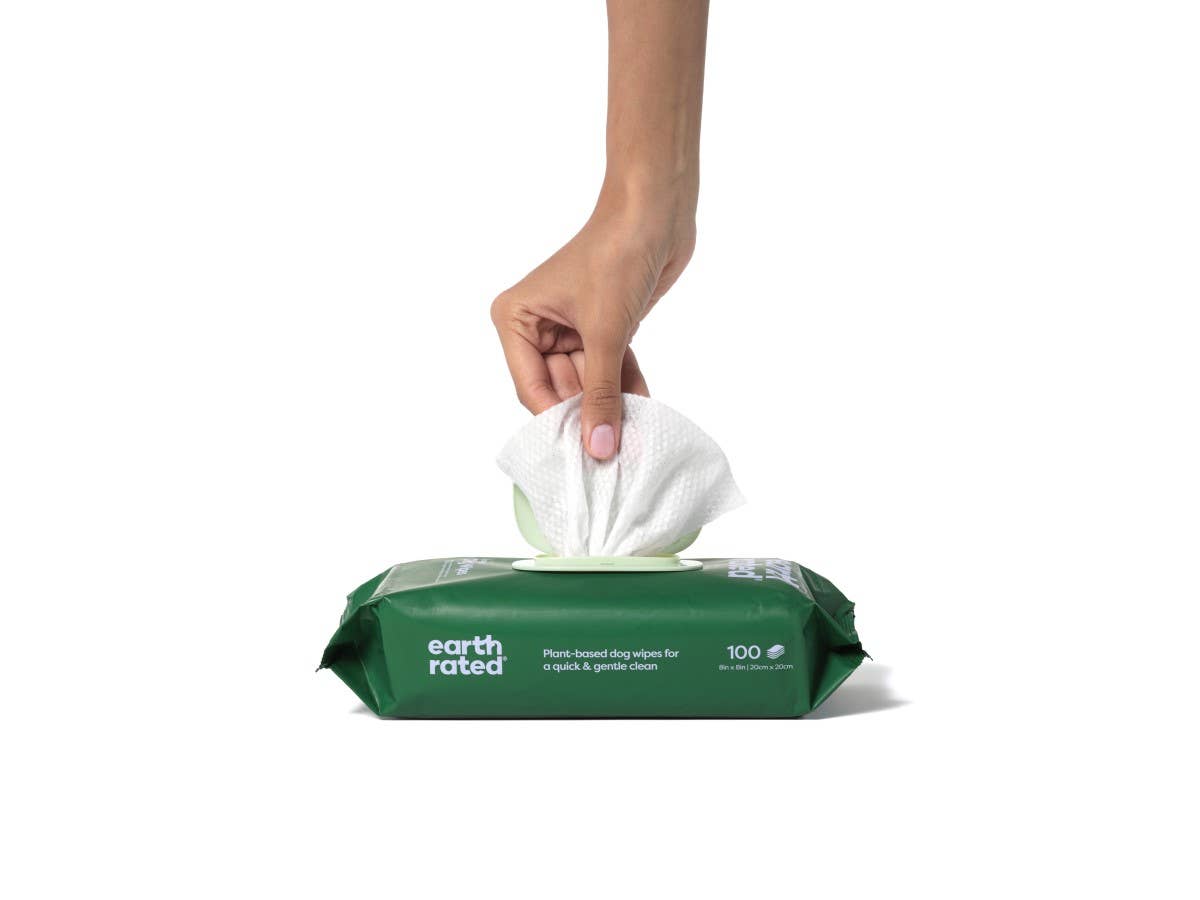 Earth Rated Lavender Dog Grooming Wipes 100ct - The Bougie Pet Boutique