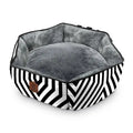 Geometrical Black & White Pet Bed - The Bougie Pet Boutique