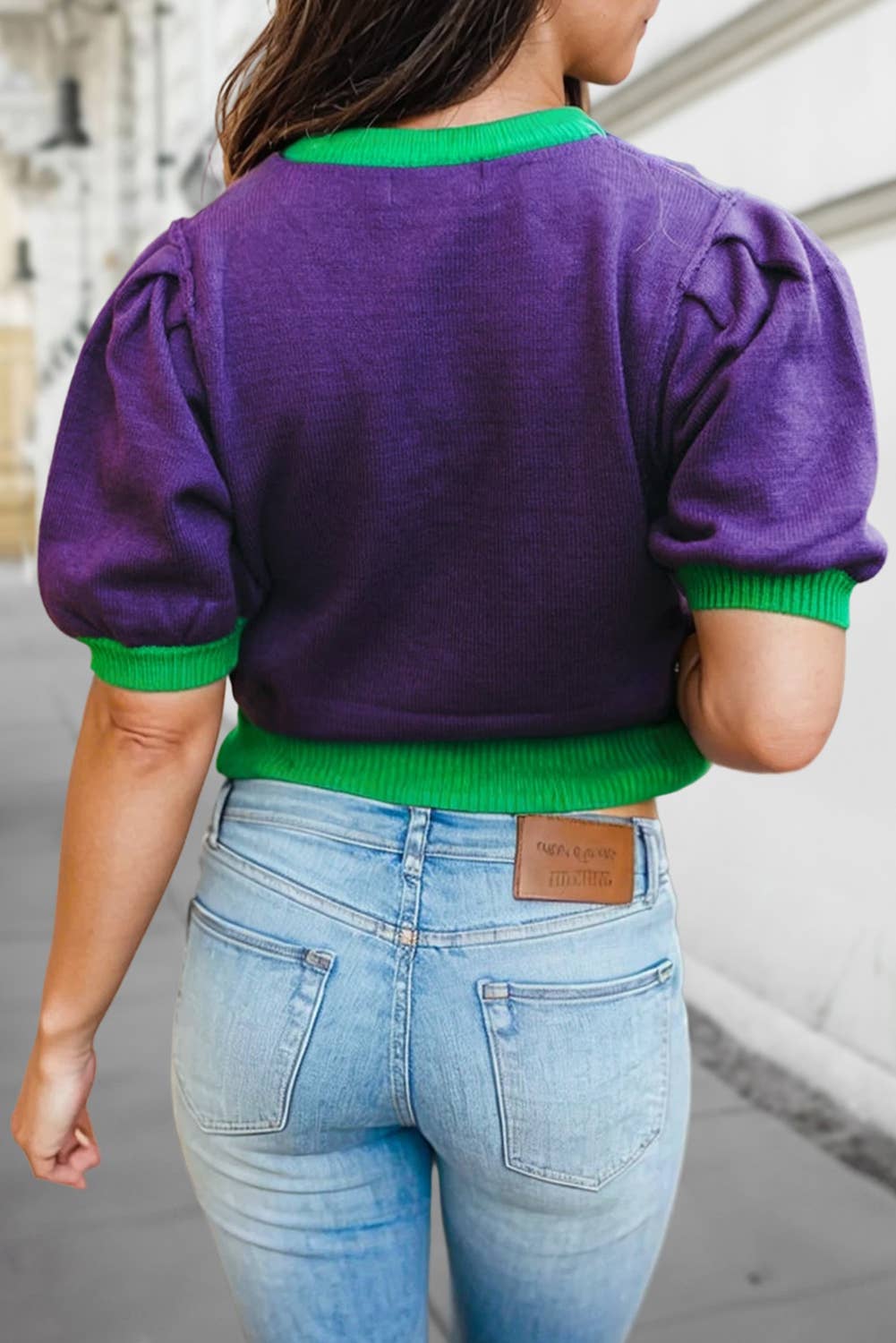 Mardi Gras Tinsel Graphic Short Sleeve Sweater NEW  | S-XL - The Bougie Pet Boutique