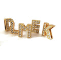 Letter & shape charms - 10 pack gold bling or non bling 10mm - The Bougie Pet Boutique