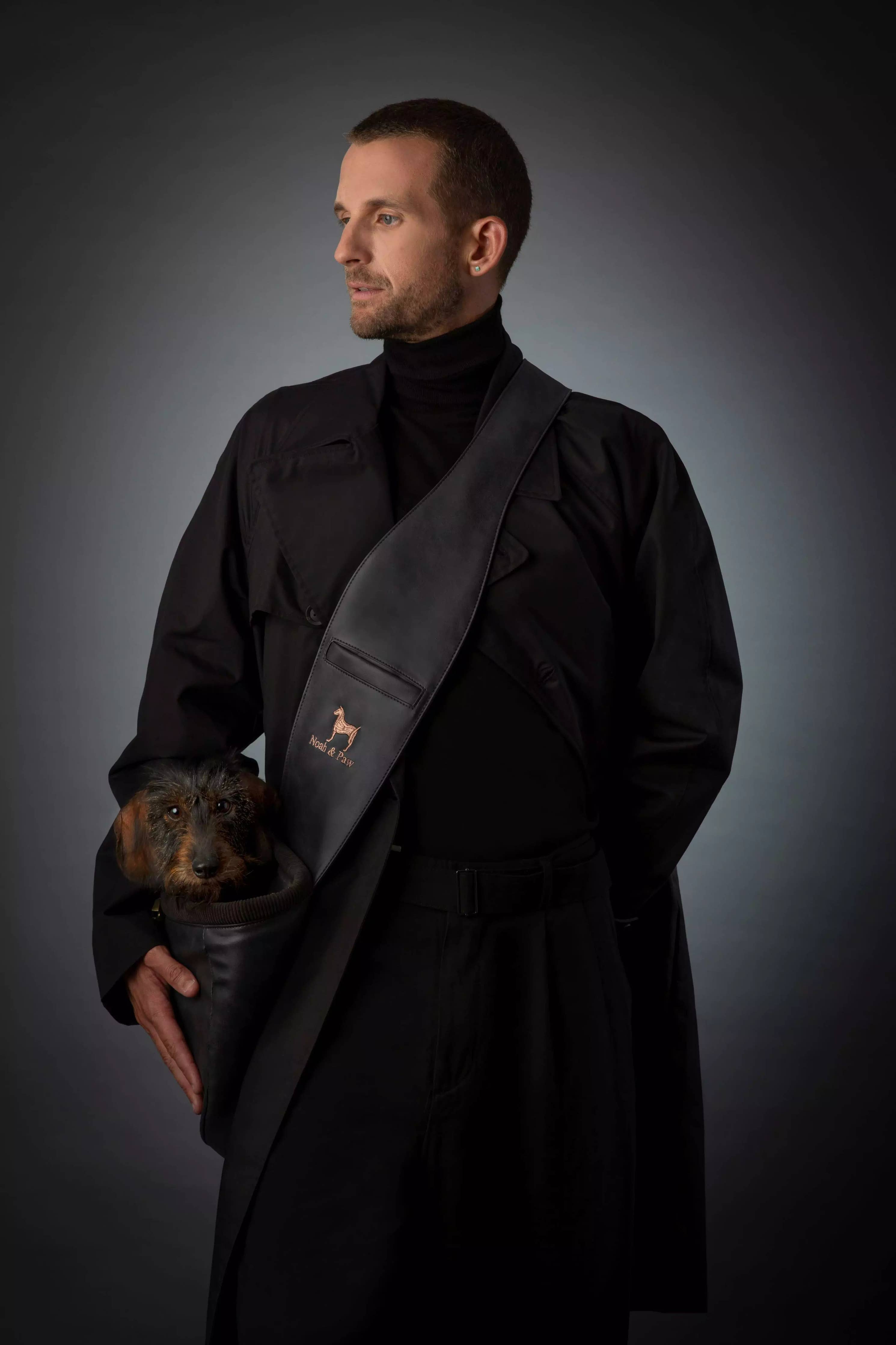 Vegan Leather Pet sling Carrier 3x Safety - The Bougie Pet Boutique